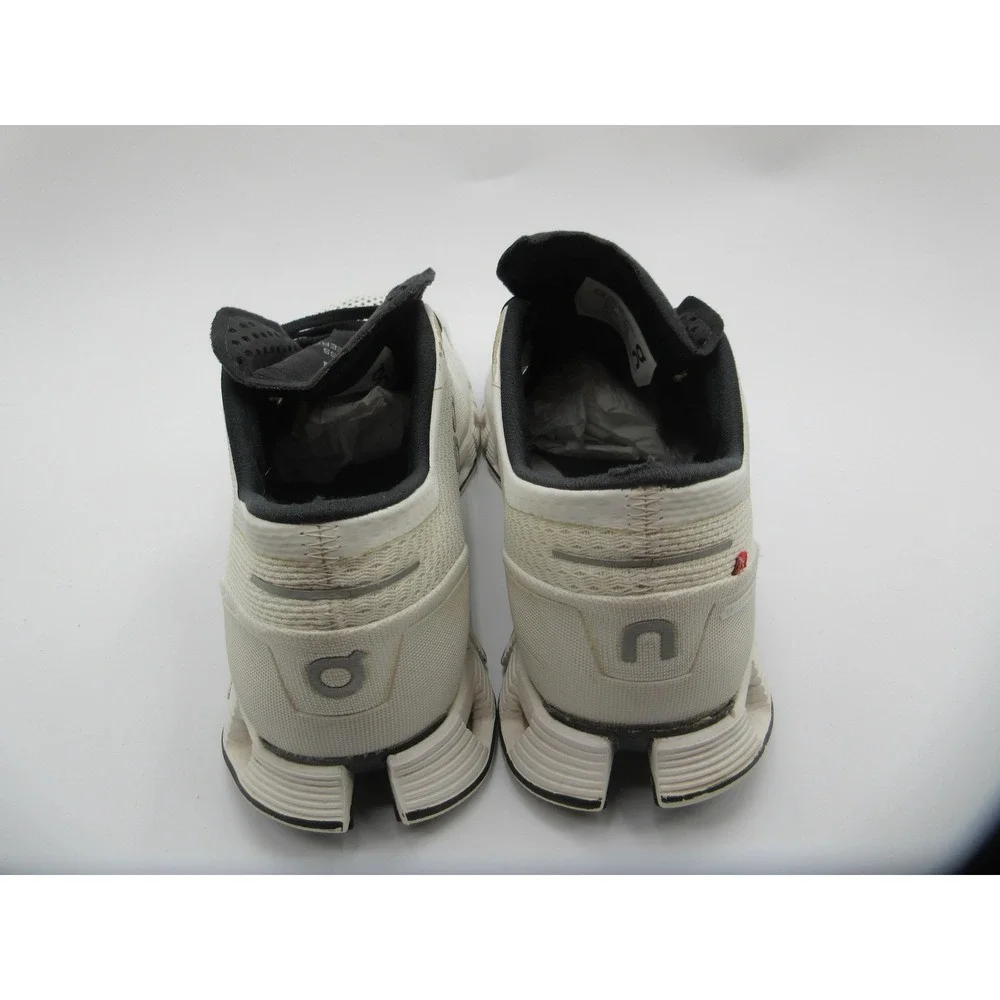 On Cloud Shoes Womens Size 8 White Black Running Swiss Engineering CloudTec